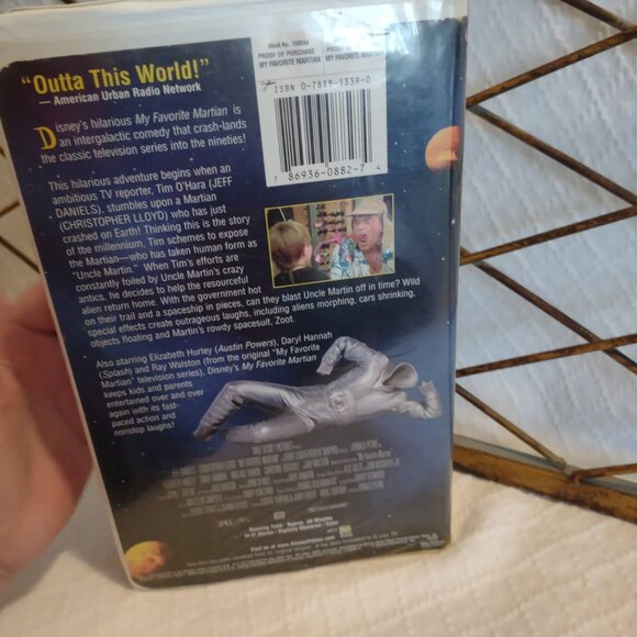 Vintage Disney Rocketeer 1991 Paper Case VHS My Favorite Martian 1999 Hard Case - Picture 11 of 13